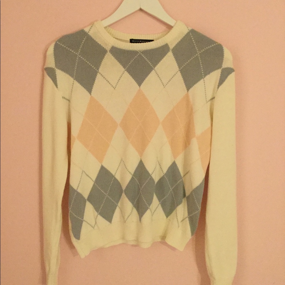 Brandy Melville Argyle Sweater